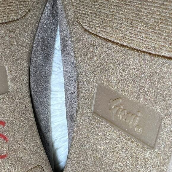 Fioni Brown Taupe Faux Suede Ballet Flats Size 8 Bow Slip On Loafers NWT - Picture 6 of 7